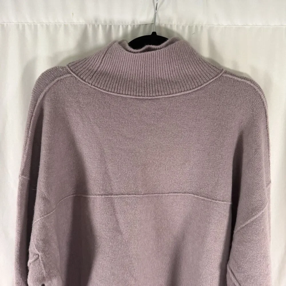 Free People Sweater Women's Small Purple Knit Wool Blend Turtleneck Pullover